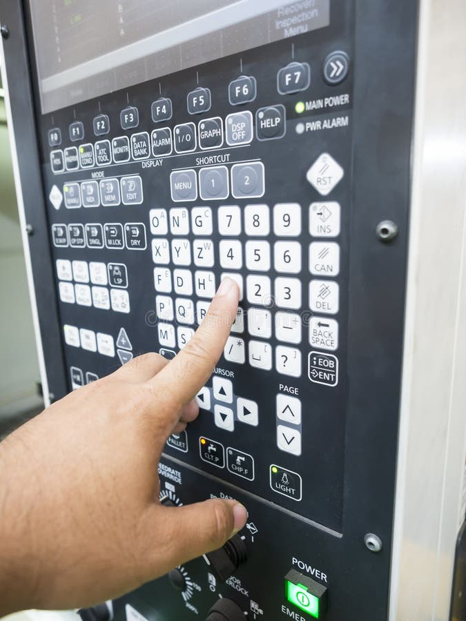 数控系统面板G代码输入界面
