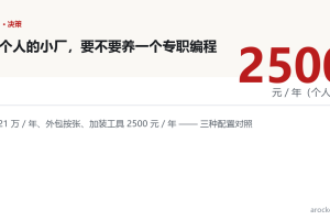 小厂编程人力不够,到底要不要养一个专职编程?