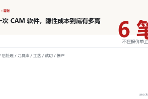 换 CAM 软件的隐性成本有多高?六笔账逐项算
